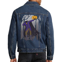 Dabbing Halloween Tshirt   Hip Hop Headless Horseman Men Denim Jacket | Artistshot