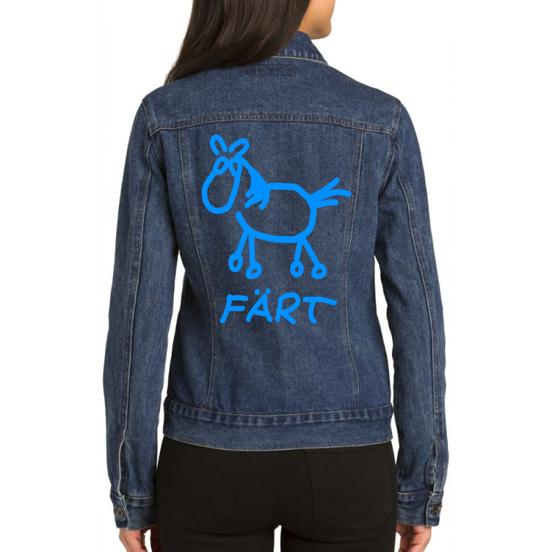 Pferd Ladies Denim Jacket by veelra50534 | Artistshot