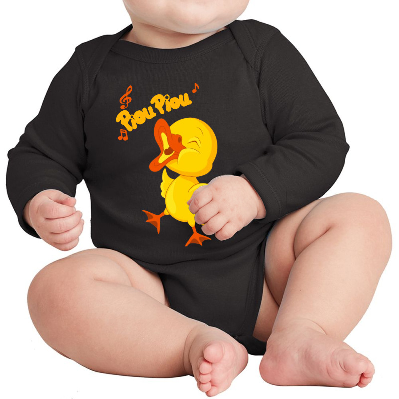 Piou Piou Poussin Canard Long Sleeve Baby Bodysuit | Artistshot