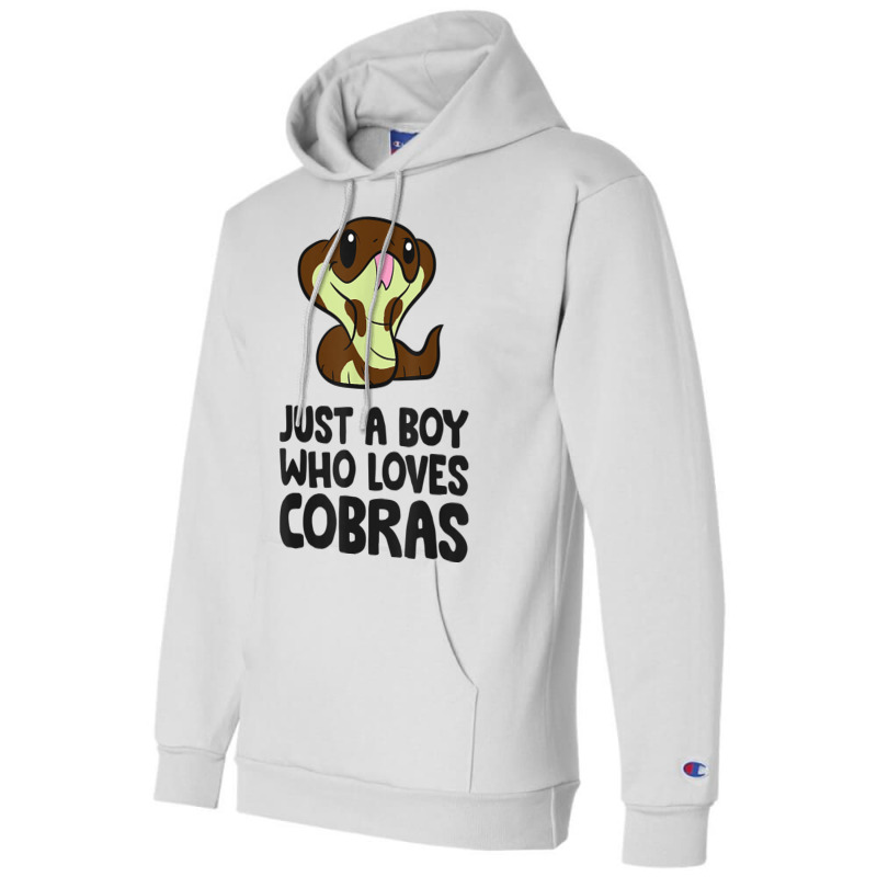 King Cobra Snake Just A Boy Who Loves Cobras T Shirt Champion Hoodie | Artistshot