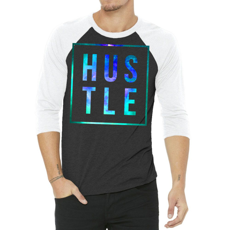 Hustle Tropical Hustler Grind Millionairegift 3/4 Sleeve Shirt | Artistshot