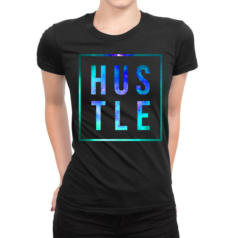 Hustle Tropical Hustler Grind Millionairegift Ladies Fitted T-shirt | Artistshot