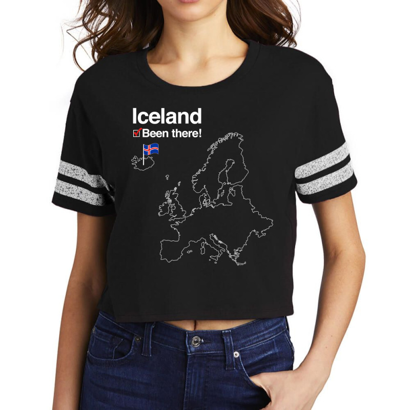 Iceland Shirt With Flag   I've Been There Map Scorecard Crop Tee by walkersnoelan | Artistshot