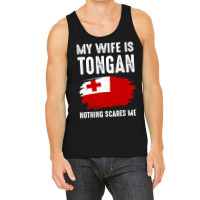 My Wife Is Tongan Nothing Scare Me Flag Heritage Roots Tank Top | Artistshot