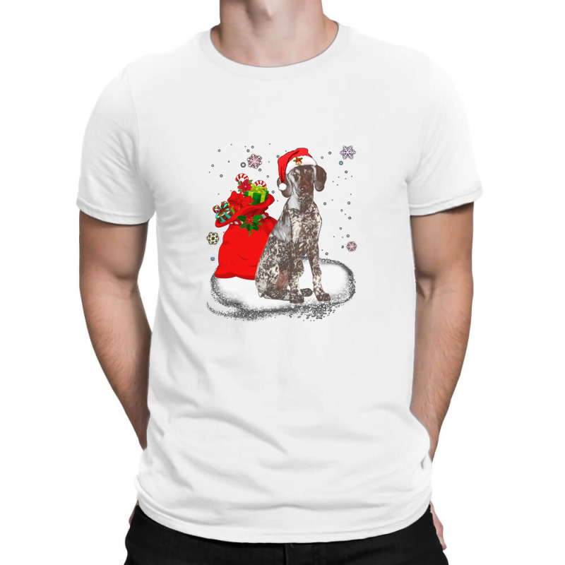 Christmas Santa German Shorthaired Pointer T-shirt | Artistshot