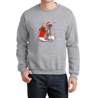 Christmas Santa German Shorthaired Pointer Crewneck Sweatshirt | Artistshot