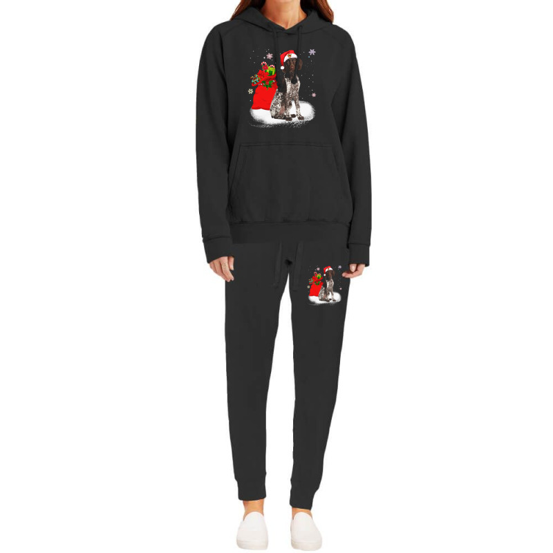 Christmas Santa German Shorthaired Pointer Hoodie & Jogger Set | Artistshot