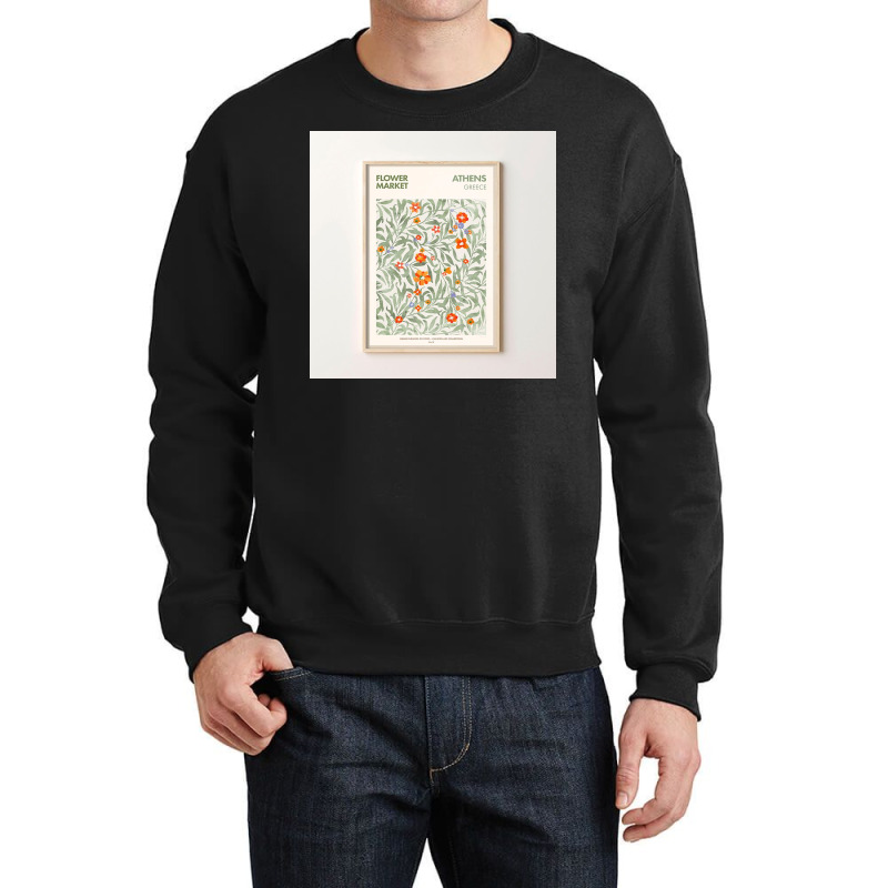 Flower Market Athens Greece Crewneck Sweatshirt | Artistshot