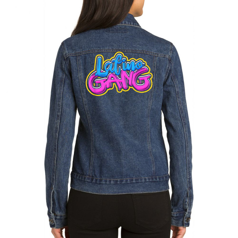 Latino Gang   Hispanic Mexican And Latin Ancestors T Shirt Ladies Denim Jacket by evansjalayia | Artistshot