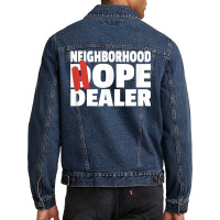 Neighborhood Hope Dope Dealer Aa Na Recovery 12 Step Sponsor T Shirt Men Denim Jacket | Artistshot