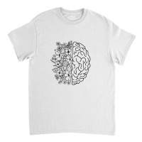 Floral Brain Anatomy Classic T-shirt | Artistshot