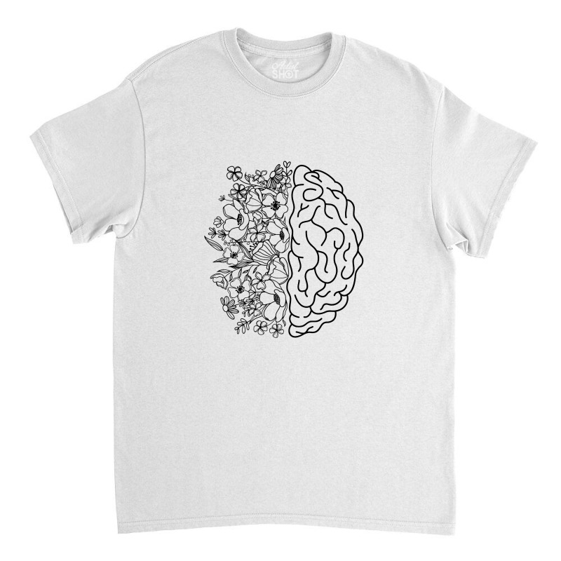 Floral Brain Anatomy Classic T-shirt by deanbriosnf | Artistshot