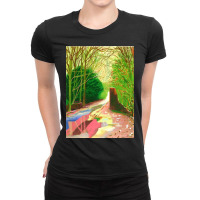 David Hockney The Arrival Of Spring Ladies Fitted T-shirt | Artistshot