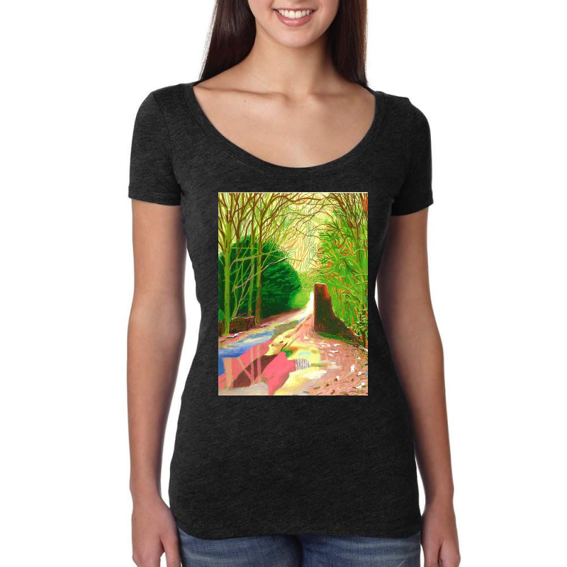 David Hockney The Arrival Of Spring Women's Triblend Scoop T-shirt by fishd47 | Artistshot