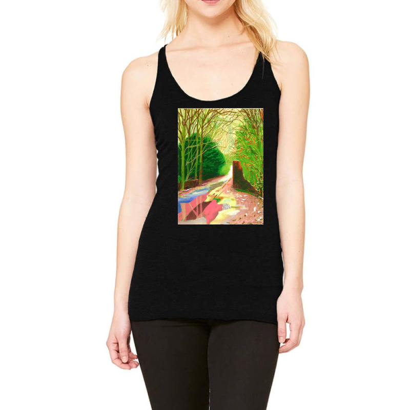 David Hockney The Arrival Of Spring Racerback Tank by fishd47 | Artistshot