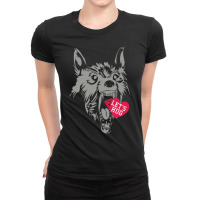 Screaming Wolf Love You Ladies Fitted T-shirt | Artistshot