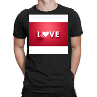 Red White Paper Love T-shirt | Artistshot