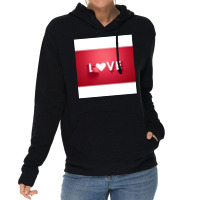 Red White Paper Love Lightweight Hoodie | Artistshot