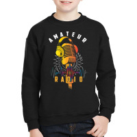 Amateur Radio Art Cool Ham Radio Operator Art, Radio Day T Shirt Youth Sweatshirt | Artistshot