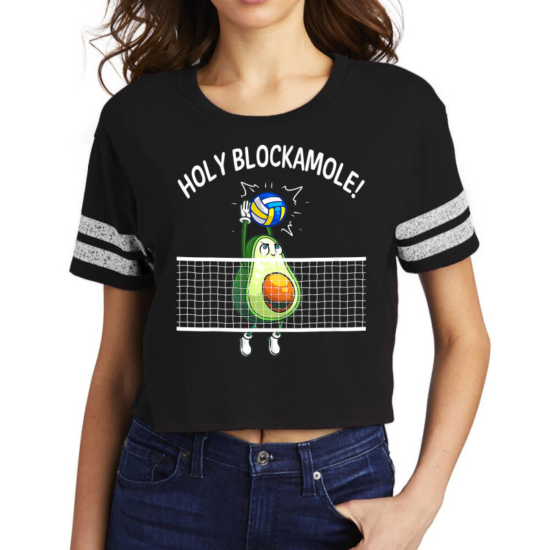 Holy Blockamole Volleyball Shirt Player Blocker Avocado , Best Gift, C Scorecard Crop Tee by CUSER3772 | Artistshot