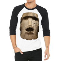 Easter Island Moai Statue Monolith World Mystery 3/4 Sleeve Shirt | Artistshot