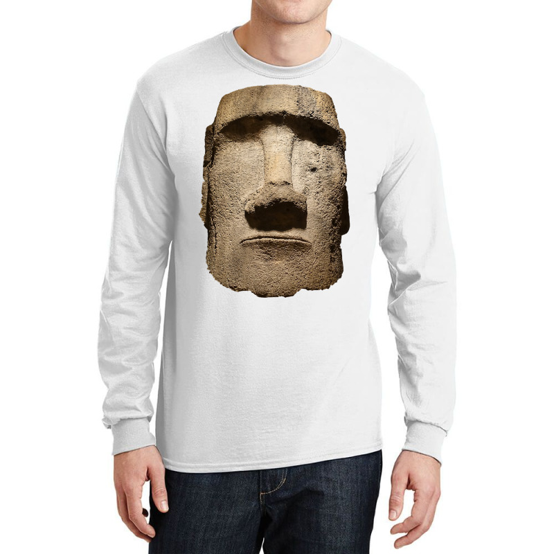 Easter Island Moai Statue Monolith World Mystery Long Sleeve Shirts | Artistshot