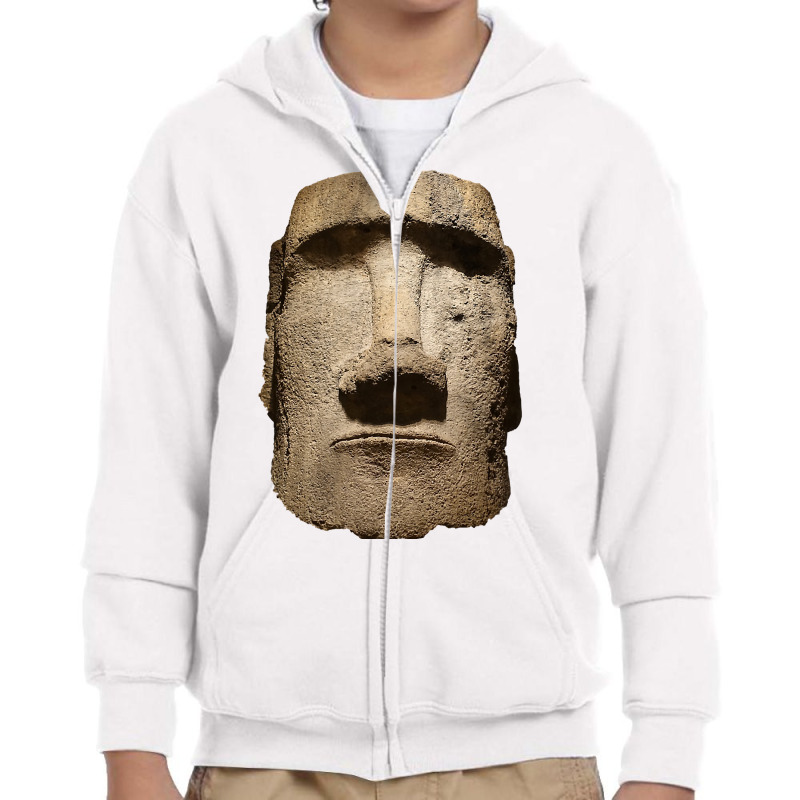 Easter Island Moai Statue Monolith World Mystery Youth Zipper Hoodie | Artistshot