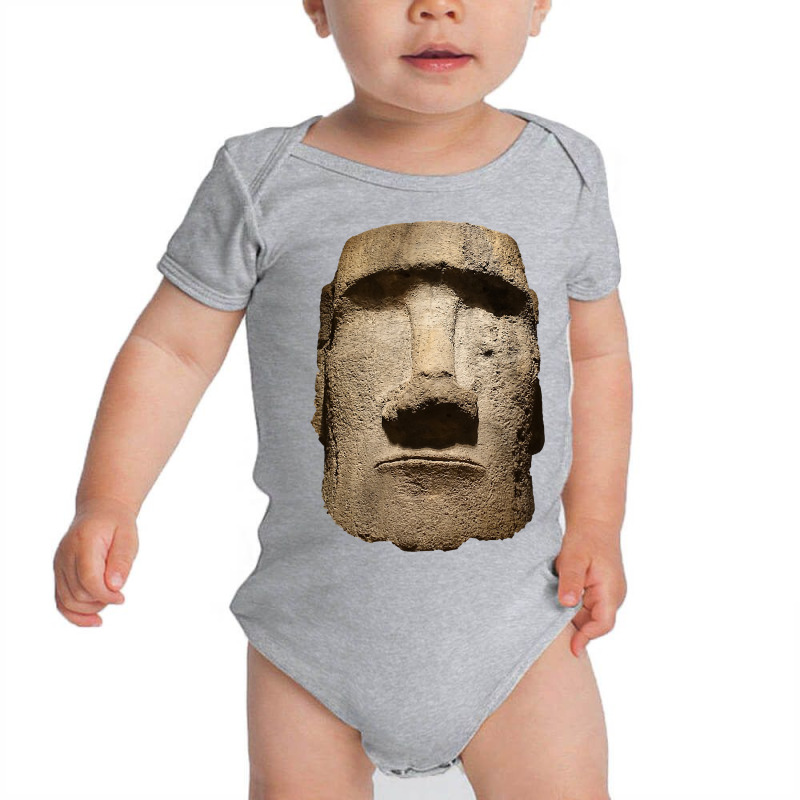 Easter Island Moai Statue Monolith World Mystery Baby Bodysuit | Artistshot