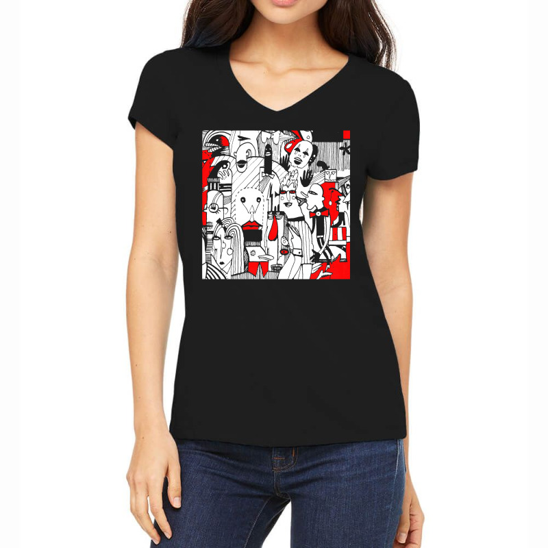 Darker My Love Love Pale Sun Women's V-neck T-shirt | Artistshot