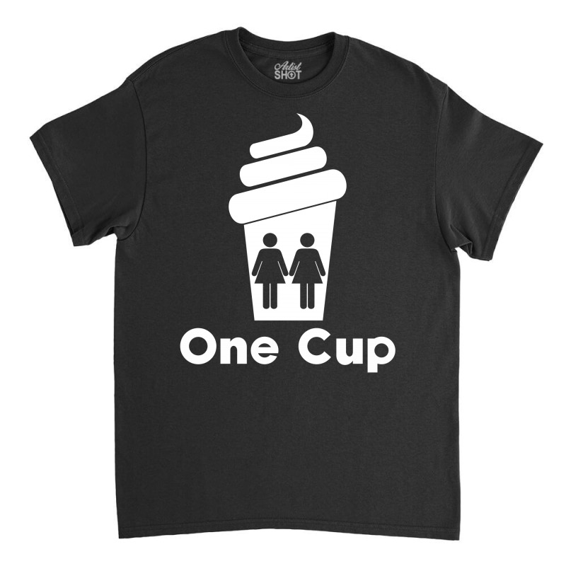 Custom Two Girls One Cup Classic T-shirt By Slalomalt - Artistshot