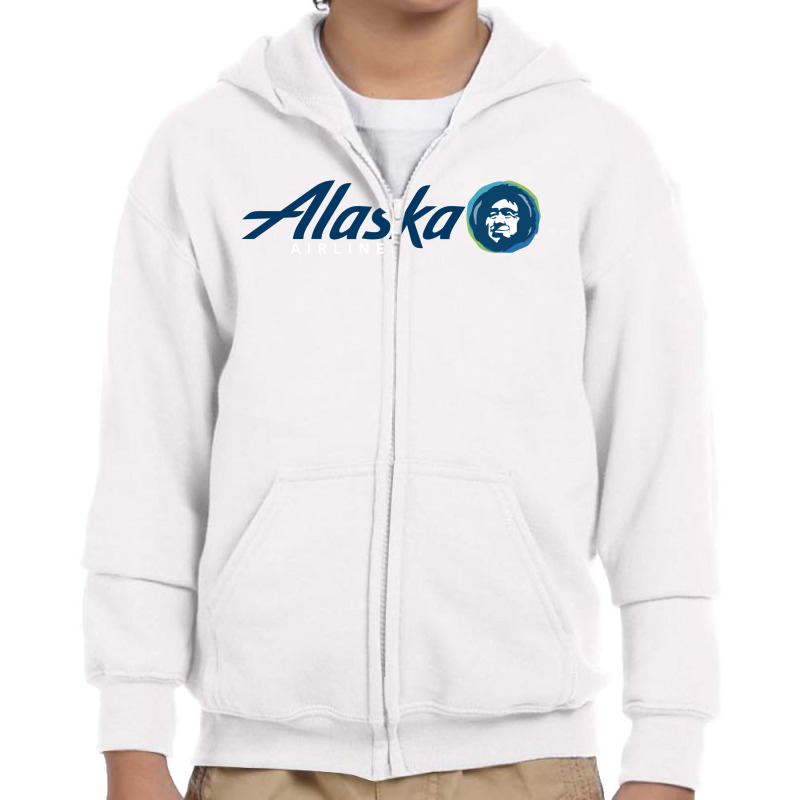 Alaska Eskimo Airlines Youth Zipper Hoodie | Artistshot