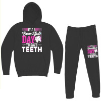 It's A Beautiful Day To Save Teeth Funny Oral Dentist Dental Hoodie & Jogger Set | Artistshot