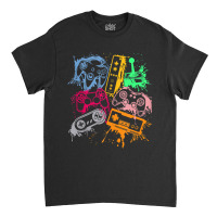 Video Game Console Controllers Retro 80's 90's Arcade Gamer Classic T-shirt | Artistshot