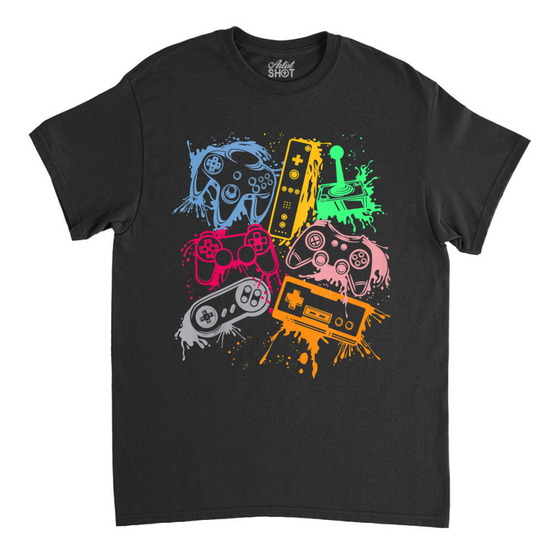 Video Game Console Controllers Retro 80's 90's Arcade Gamer Classic T-shirt by bakien89 | Artistshot