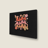 Groovy Mama One Thankful Mama Thanksgiving Mors Day , Best Gift, Costu Landscape Canvas Print | Artistshot