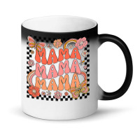 Groovy Mama One Thankful Mama Thanksgiving Mors Day , Best Gift, Costu Magic Mug | Artistshot