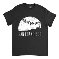 Sf City Skyline Shirt - San Francisco City Baseball , Best Gift, Costu Classic T-shirt | Artistshot