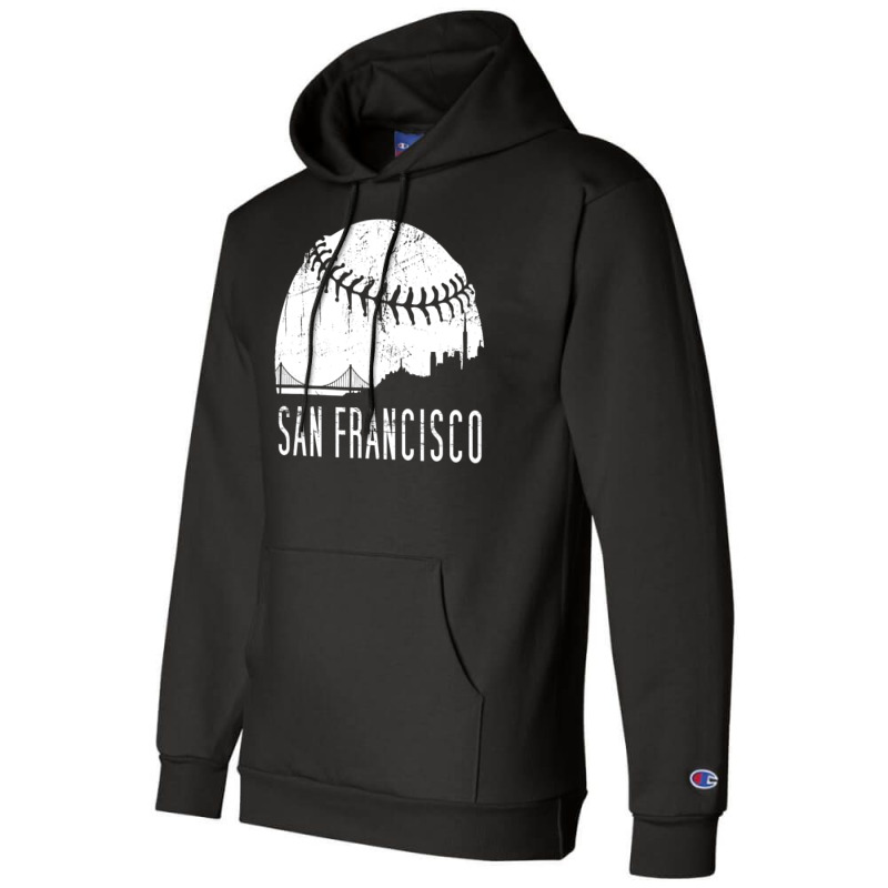 Sf City Skyline Shirt - San Francisco City Baseball , Best Gift, Costu Champion Hoodie | Artistshot