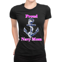 Womens Navy Proud Mom Original Naval Family Navy Gift , Best Gift, Cos Ladies Fitted T-shirt | Artistshot