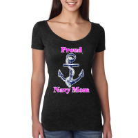 Womens Navy Proud Mom Original Naval Family Navy Gift , Best Gift, Cos Women's Triblend Scoop T-shirt | Artistshot