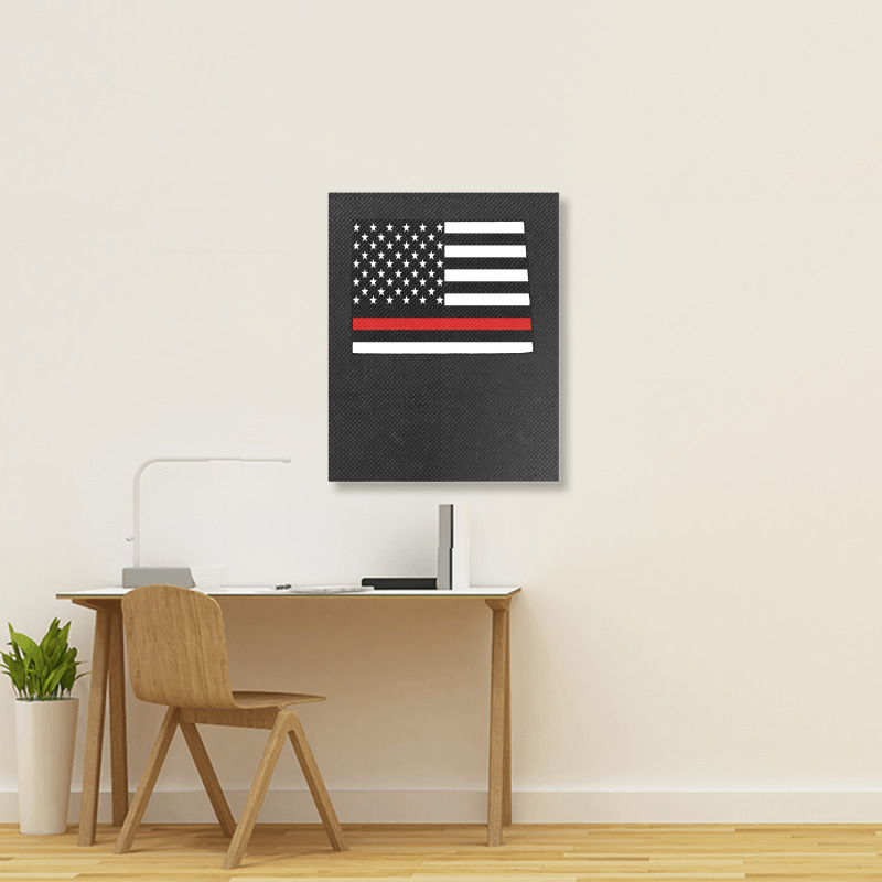 Firefighter T  Shirt Colorado Firefighter Thin Red Line T  Shirt Portrait Canvas Print | Artistshot