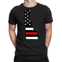 Firefighter T  Shirt Delaware Thin Red Line T  Shirt T-shirt | Artistshot