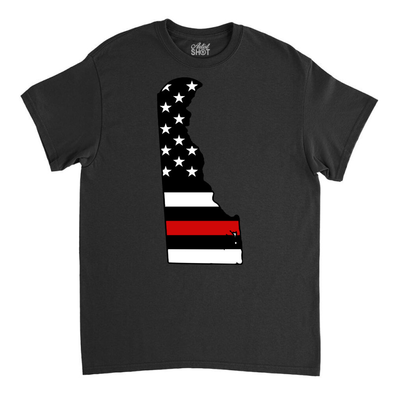 Firefighter T  Shirt Delaware Thin Red Line T  Shirt Classic T-shirt | Artistshot