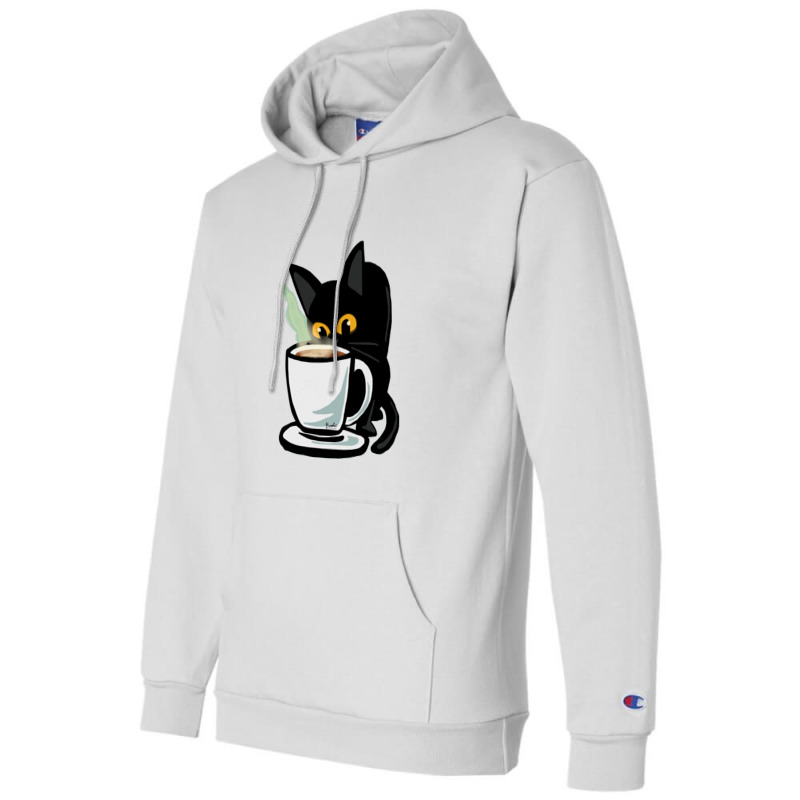 Coffee Cat Champion Hoodie | Artistshot