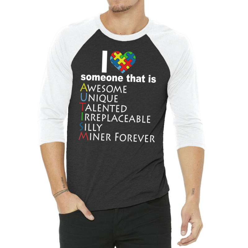 3 4 Sleeve Autism Awareness T-Shirts & T-Shirt Designs