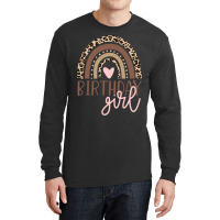 Birthday Girl Leopard Rainbow Birthday Party Family , Best Gift, Costu Long Sleeve Shirts | Artistshot