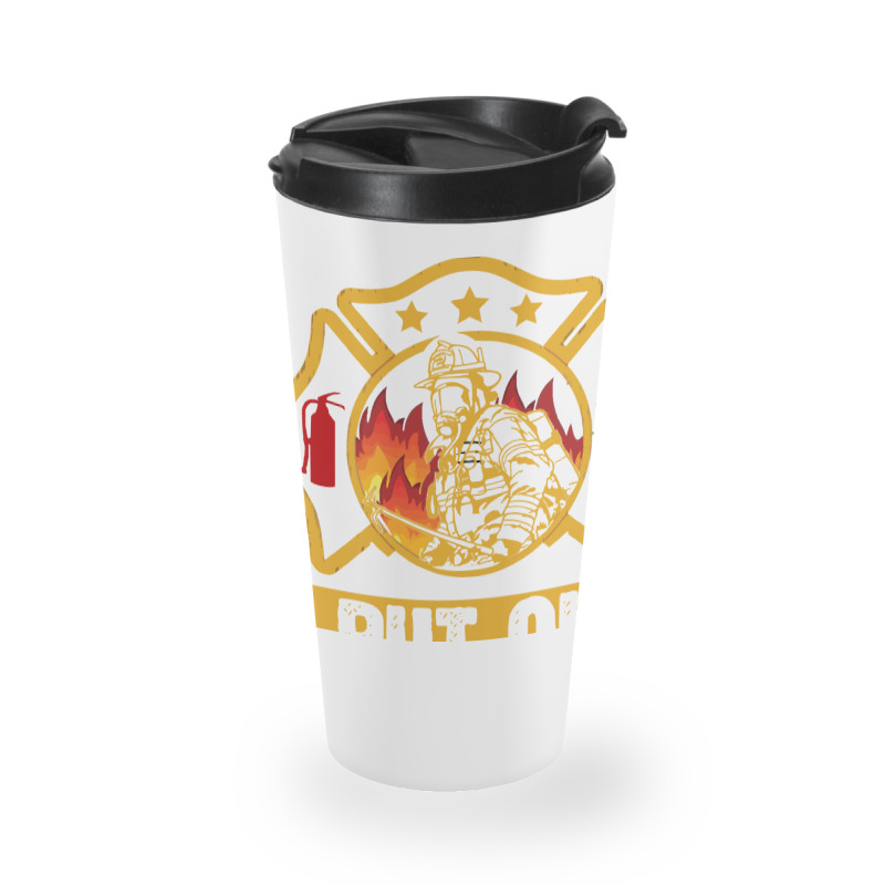 Firefighter T  Shirt Fire Rescue Firefighter I Put Out Fireman T  Shir Travel Mug | Artistshot