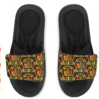 Firefighter T  Shirt Fire Rescue Firefighter I Put Out Fireman T  Shir Slide Sandal | Artistshot