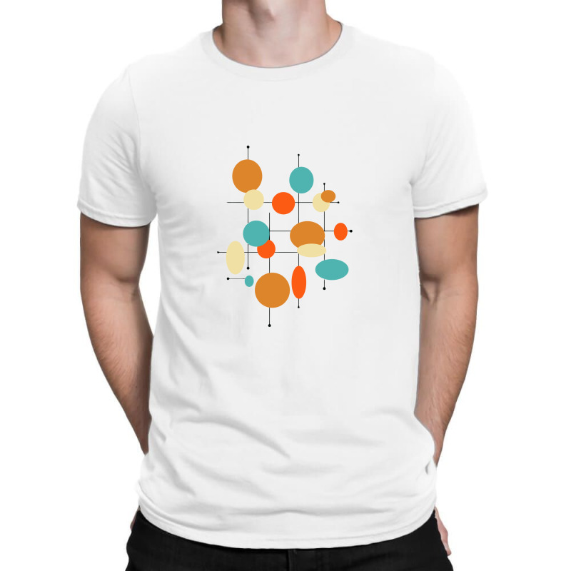 Colorful Geometric Circles Lines Mid Century T-shirt | Artistshot