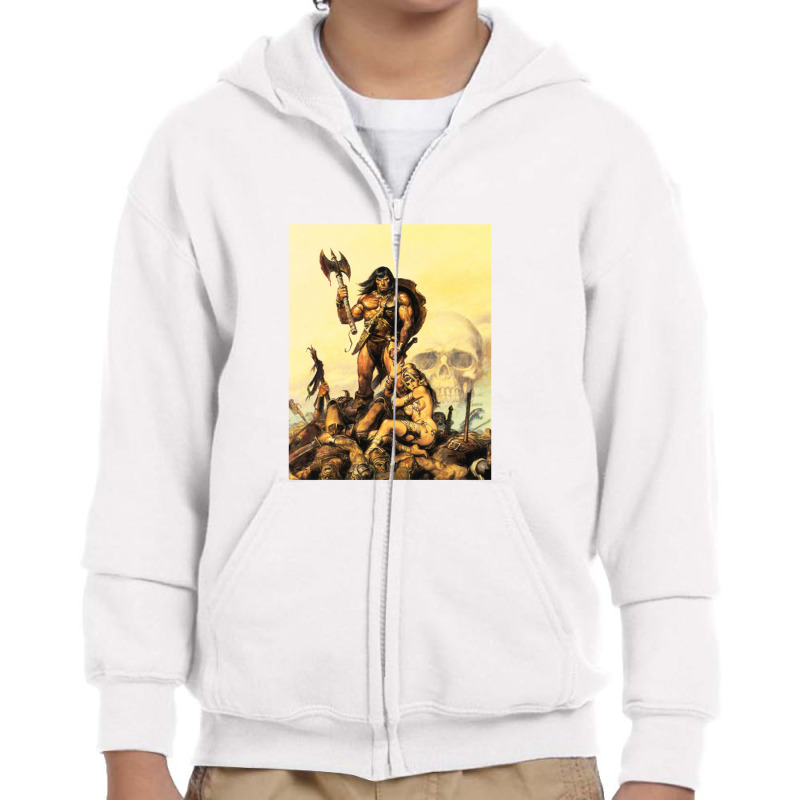 Conan The Barbarian 5 Youth Zipper Hoodie by kadalcoklat | Artistshot